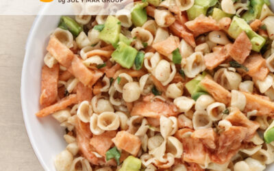 Receta Ensalada de Pasta con Salmón y Aguacate – Recipe Pasta Salad with Salmon y Avocado